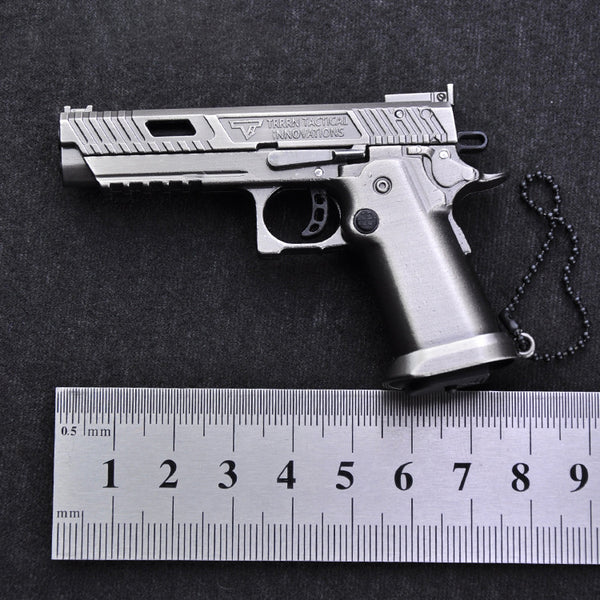 Share: Tactical Glock G34 Keychain - Pocket-Sized Power-Silver