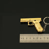 Mini Glock G17 Keychain|1:3 Alloy Replica-Golden