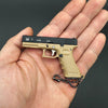 1:3 Tactical Keychain|G17-Style Mini Model-Dark sandy