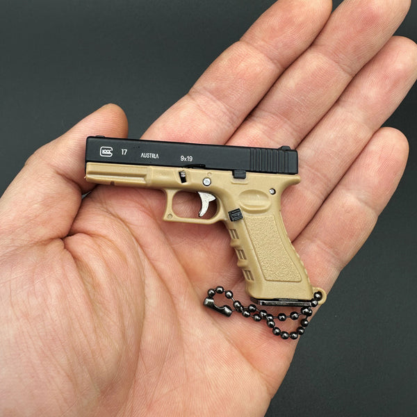 1:3 Tactical Keychain|G17-Style Mini Model-Dark sandy