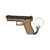 Glock G17 Model Keychain|Detachable 1:3 Scale-Sandy color