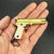 1:3 Bone Handle 1911 Full Metal Gun Model Toy Keychain-Golden