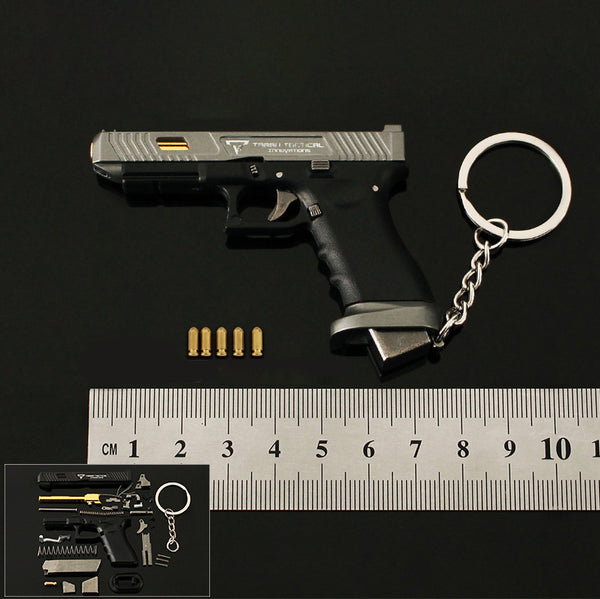 Handmade TTI Mini Gun Keychain - Metal