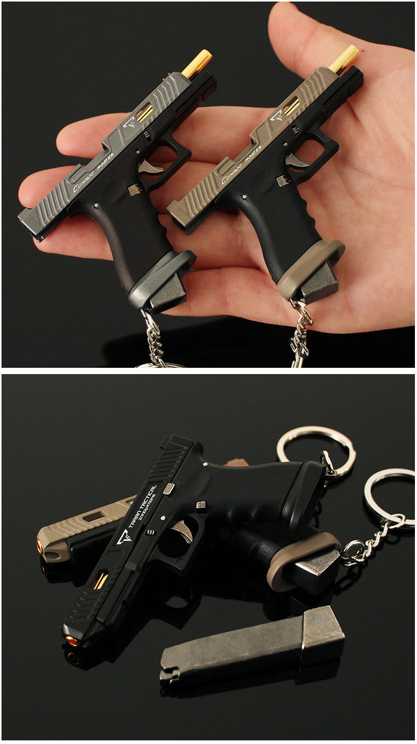 Handmade TTI G34 Shell-Ejecting Mini Gun Keychain-Black