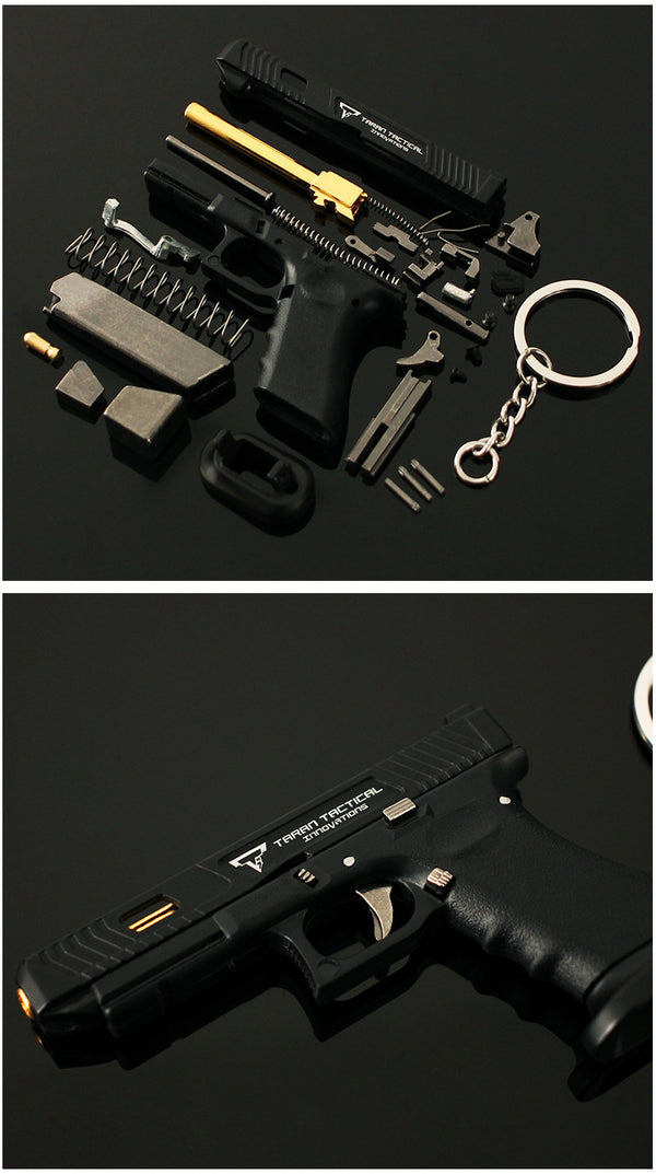 Handmade TTI G34 Shell-Ejecting Mini Gun Keychain-Black