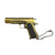 Gold Handmade 1911 Mini Gun Keychain