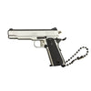 Handmade Kimber 1911 gun Keychain - Silver
