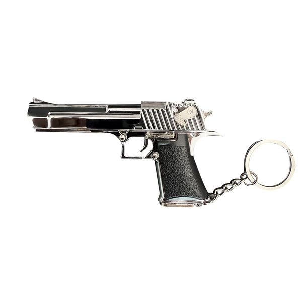 Handcrafted SilverDesert Eagle Gun Keychain