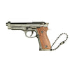 Handmade wood handle Beretta 92F Gun Keychain–Metal