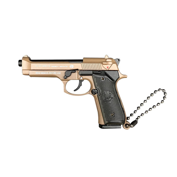 Handcrafted Beretta 92F Keychain–Brown