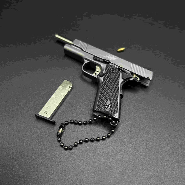 Handmade Kimber 1911 gun Keychain-Metal