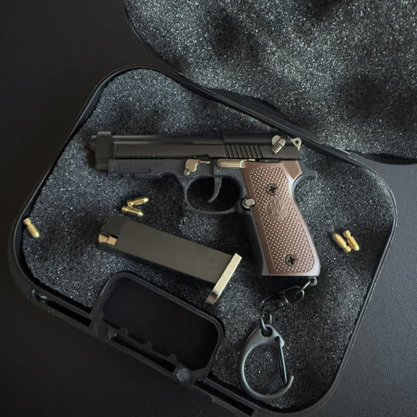 1:3 Beretta M92F Ejector Gun Model Keychain