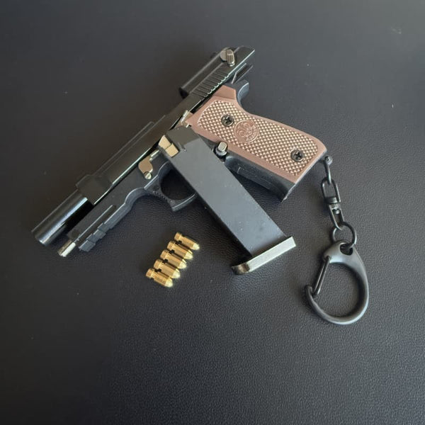 1:3 Beretta M92F Ejector Gun Model Keychain