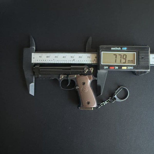 1:3 Beretta M92F Ejector Gun Model Keychain