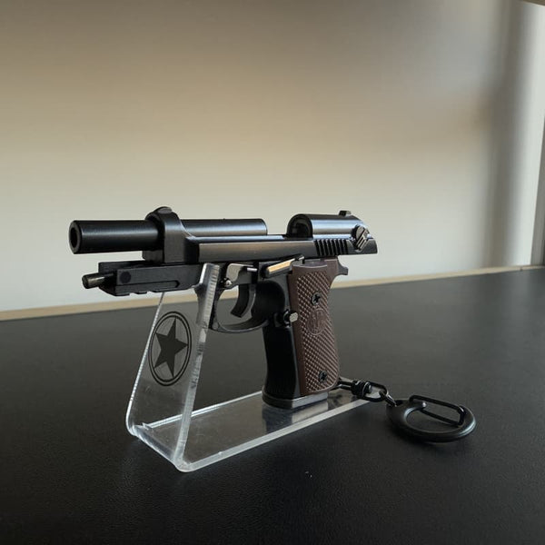 1:3 Beretta M92F Ejector Gun Model Keychain