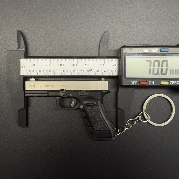 Handmade 1:3 Glock Metal Keychain - EDC Ready
