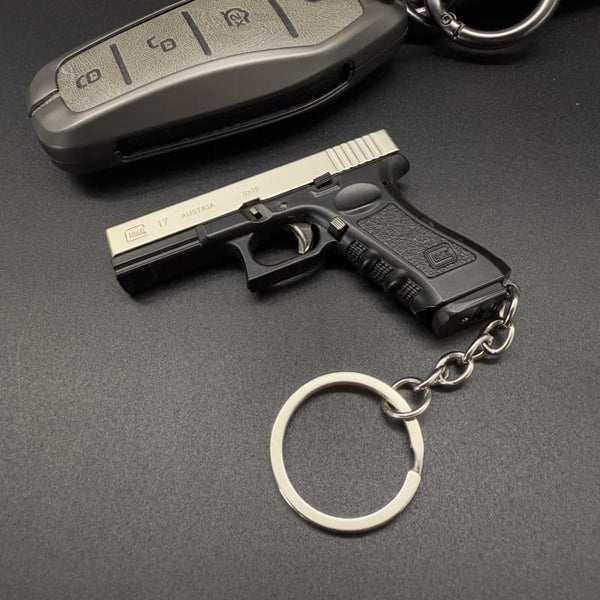Handmade 1:3 Glock Metal Keychain - EDC Ready