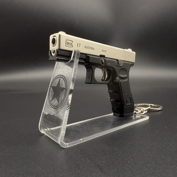 Handmade 1:3 Glock Metal Keychain - EDC Ready