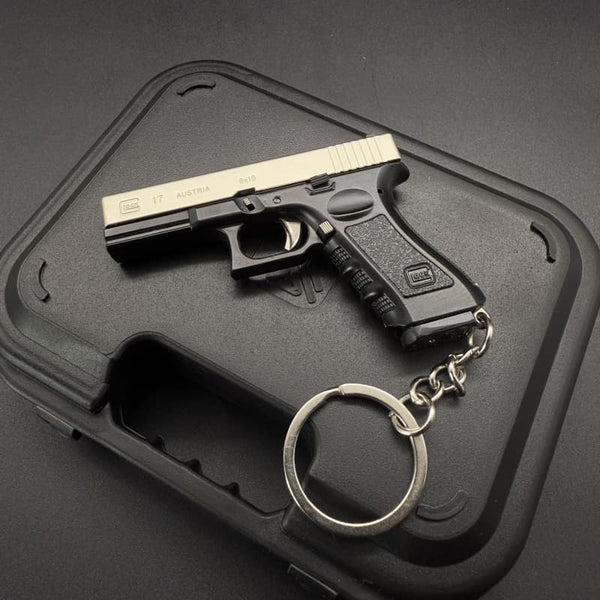 Handmade 1:3 Glock Metal Keychain - EDC Ready