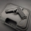Black 1911 Gun-Shaped Keychain – Handcrafted Realism