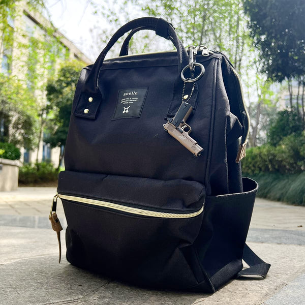 Handmade Kimber 1911 Handgun Keychain - Brown