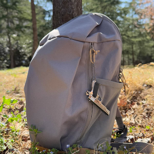 Chrome Silver 1911 Keychain Handmade