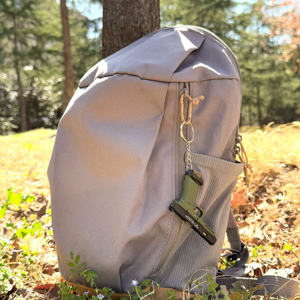 Handmade TTI Mini Gun Keychain - Green