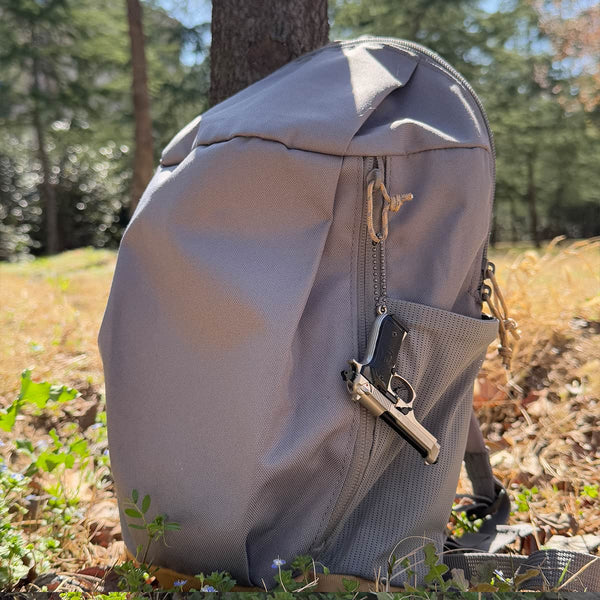 Handcrafted Beretta 92F Keychain–Fog sand silver