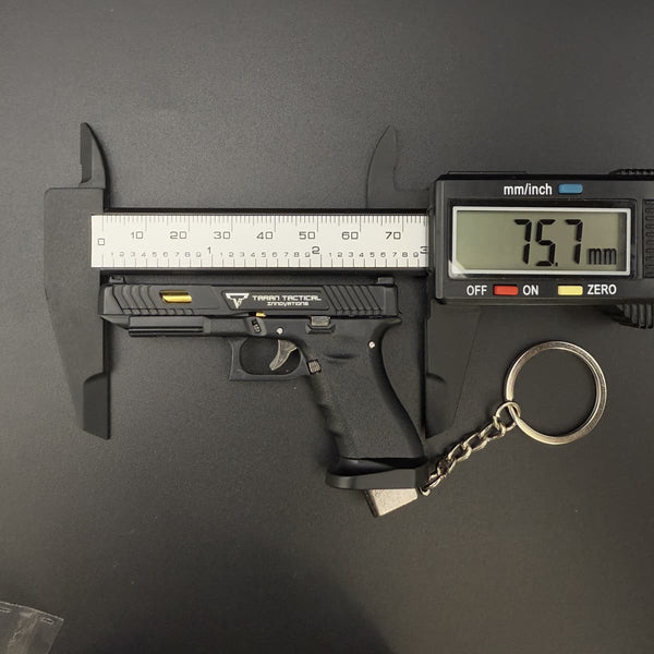 Handmade TTI Mini Gun Keychain - Black