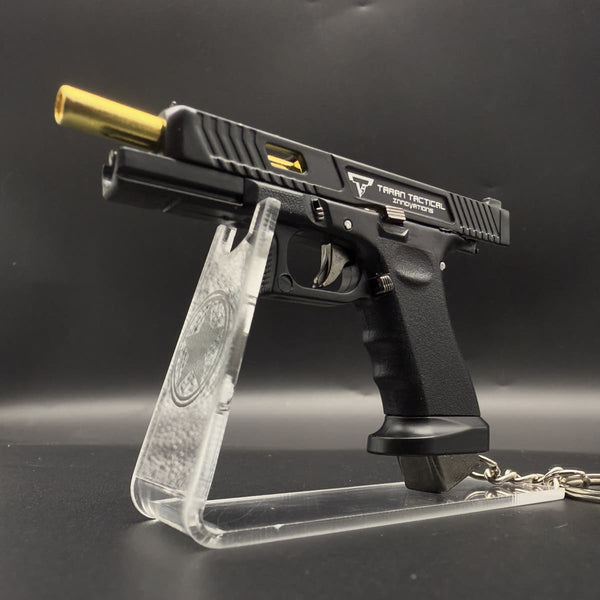 Handmade TTI Mini Gun Keychain - Black