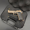 Handcrafted Beretta 92F Keychain–Brown