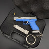 Handmade TTI Mini Gun Keychain - Blue