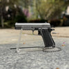 Handcrafted Metallic 1911 Gun-Shaped Keychain