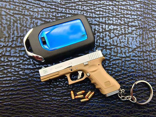 1:3 Tactical Keychain|G17-Style Mini Model-Sandy color