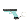 Handmade TTI Mini Gun Keychain - Light blue
