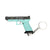 Handmade TTI Mini Gun Keychain - Light blue