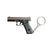 Mini Glock Keychain 1:3 Ejectable Shells