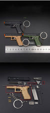 Glock G17 Model Keychain｜Detachable 1:3 Scale-Sandy color