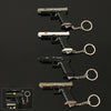 Handmade TTI Mini Gun Keychain - Silver