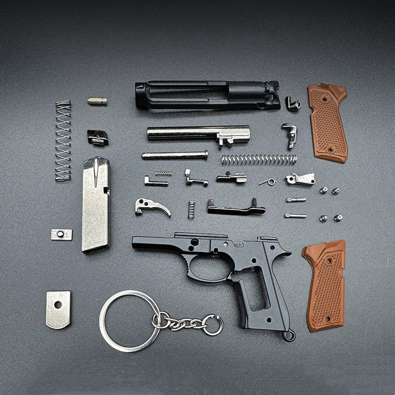 Beretta 92F Mini Keychain-Wooden handle