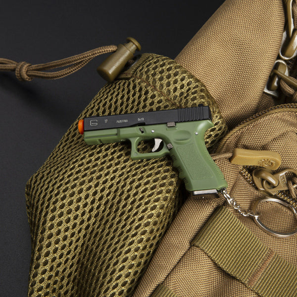 Glock G17 Model Keychain｜Detachable 1:3 Scale-Army green