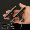 Handmade TTI Mini Gun Keychain - Metal