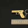 Mini Glock G17 Keychain｜1:3 Alloy Replica-Golden