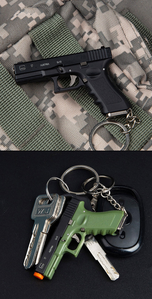 Glock G17 Model Keychain｜Detachable 1:3 Scale-Army green