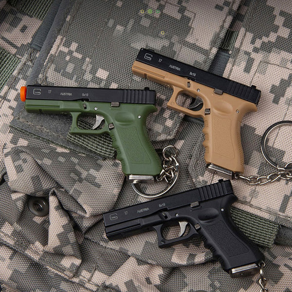 Glock G17 Model Keychain｜Detachable 1:3 Scale-Army green