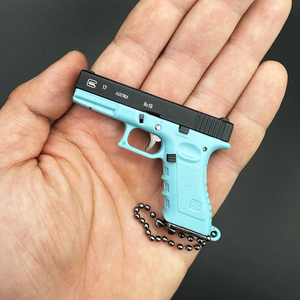 1:3 Tactical Keychain｜G17-Style Mini Model-Sky bule