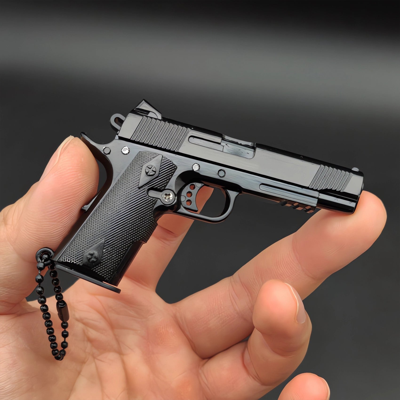 Mini 1911 Pistol Keychain