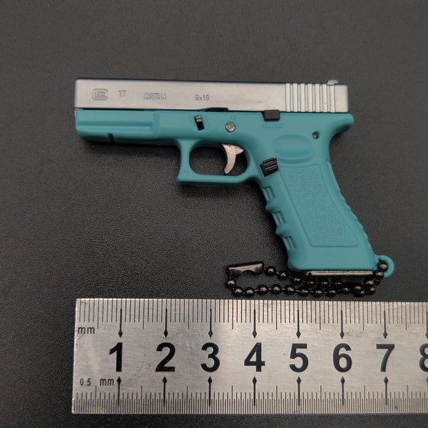 1:3 Tactical Keychain｜G17-Style Mini Model-Sky bule