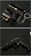 Handmade TTI G34 Shell-Ejecting Mini Gun Keychain-Black