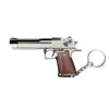 Metallic Desert Eagle Keychain with Wooden Handle – Handcrafted Precision